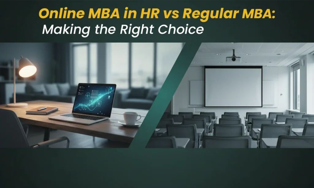 online MBA in hr vs regular MBA