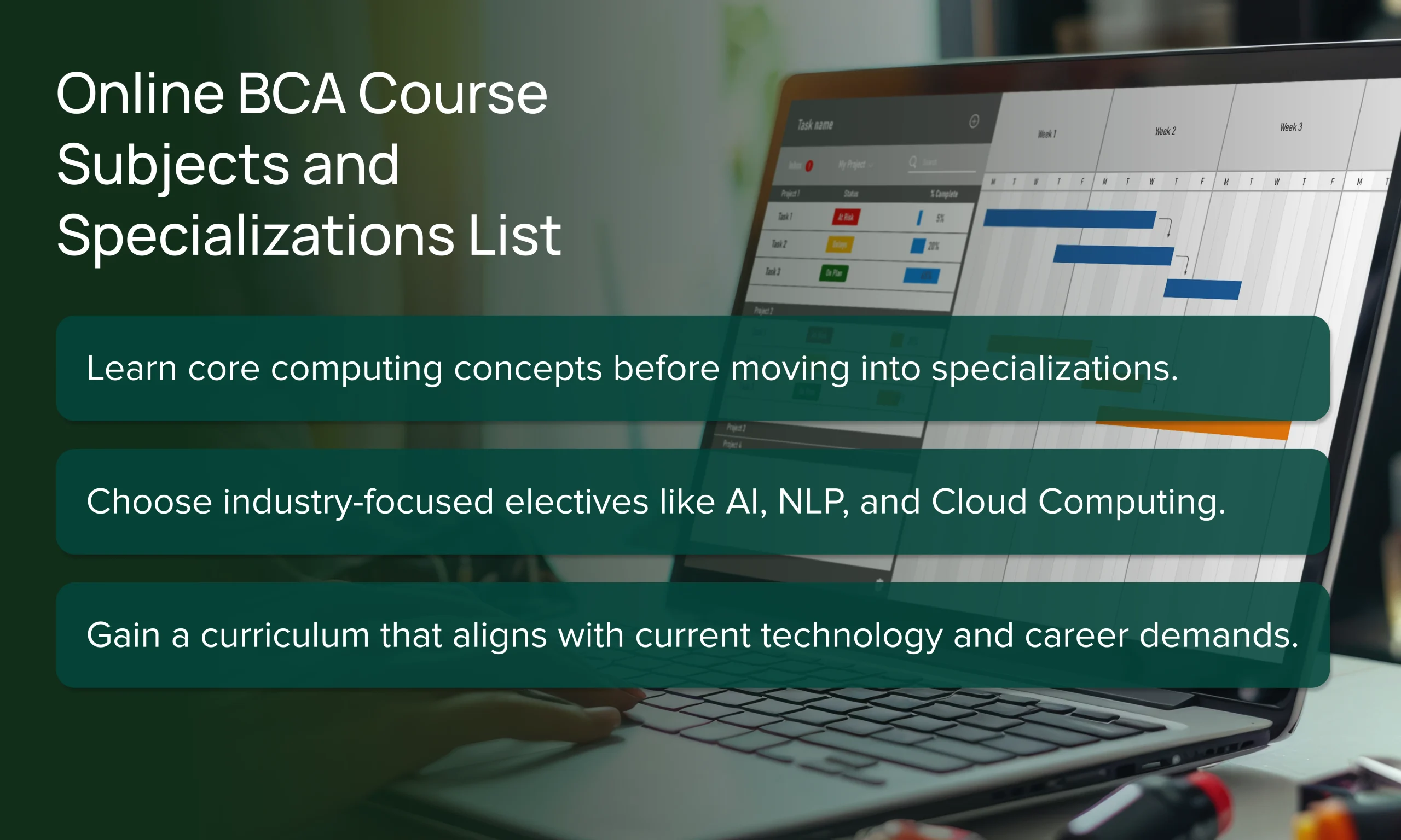 Online BCA Course Subjects