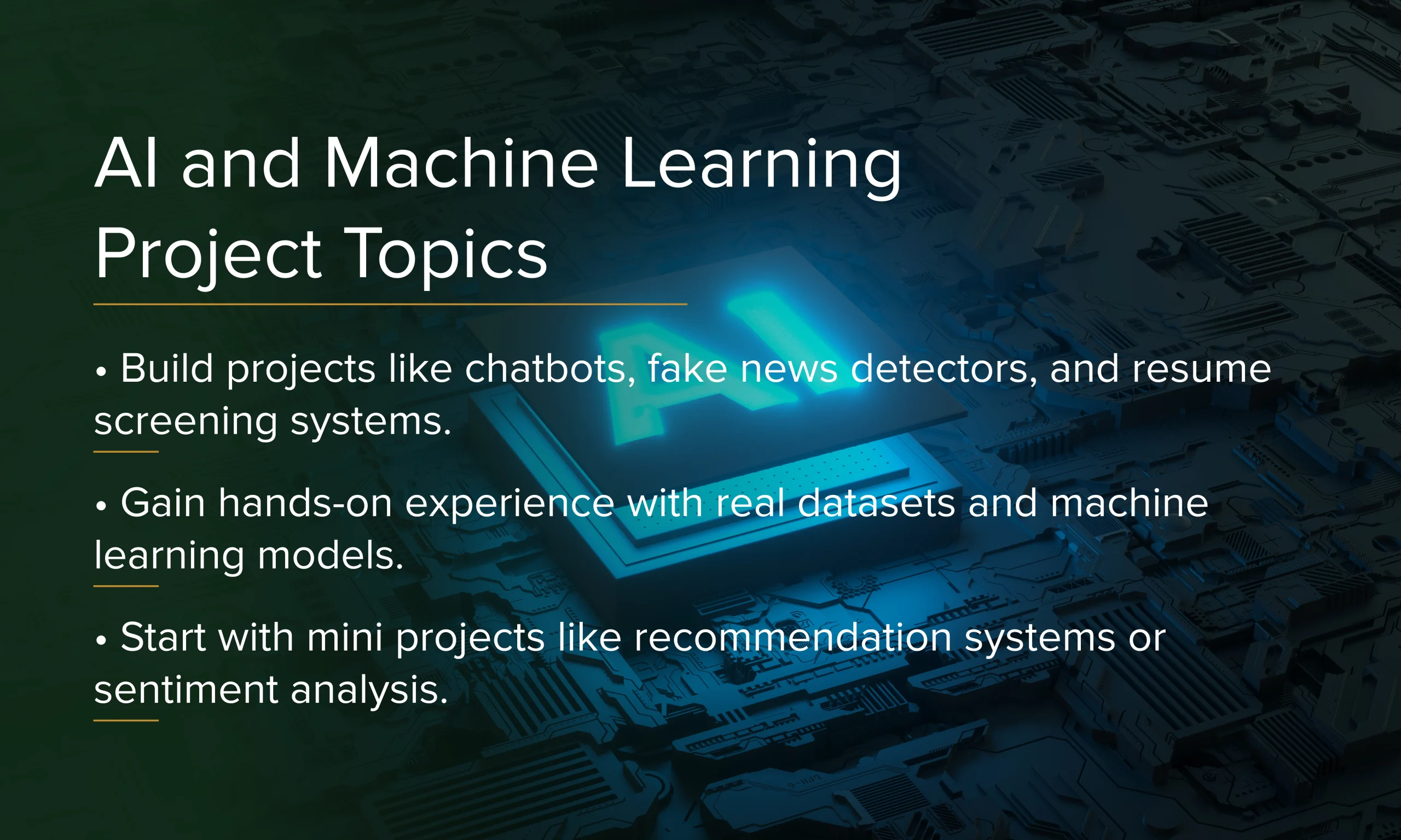 AI and Machine Learning Project Topics