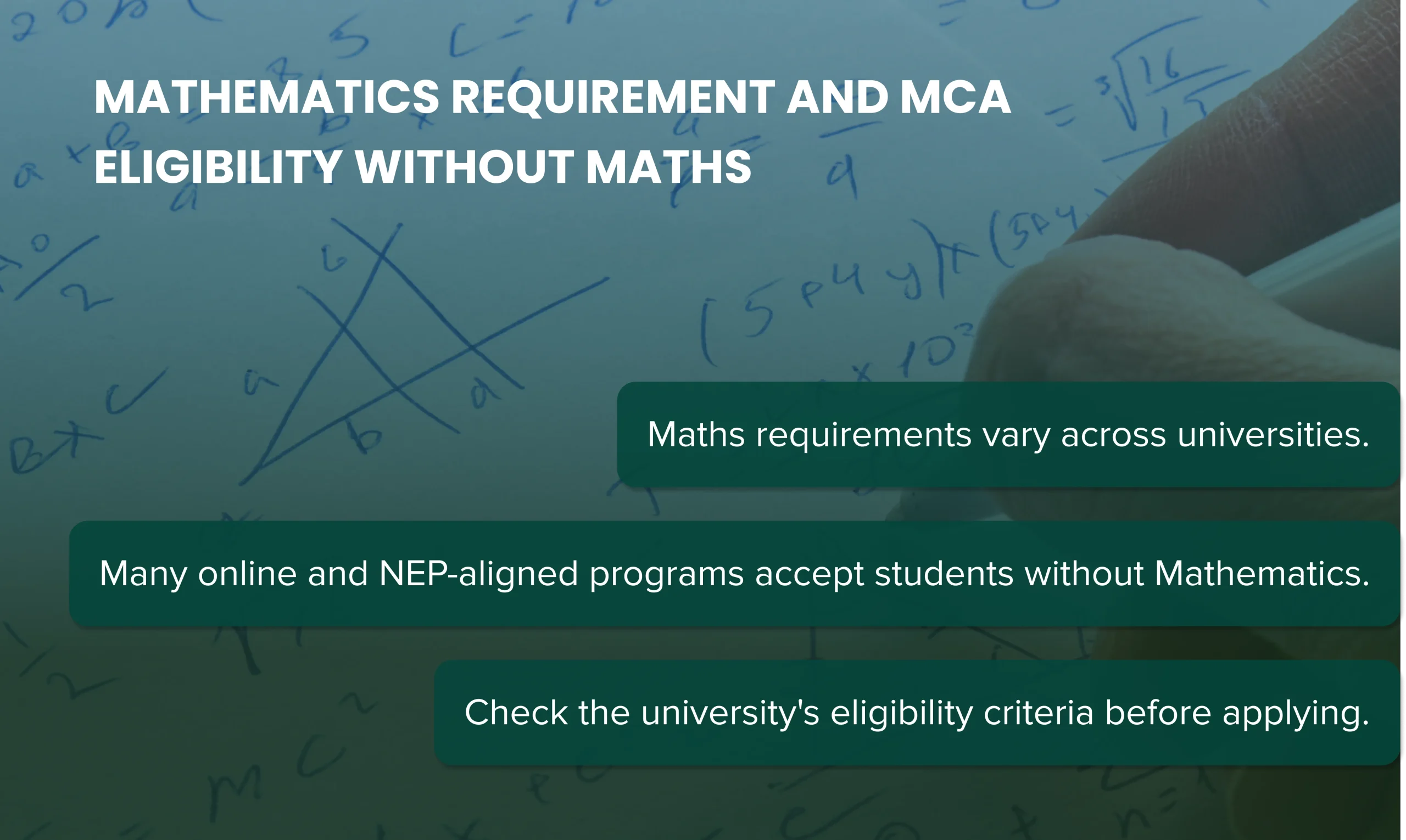 mca eligibility